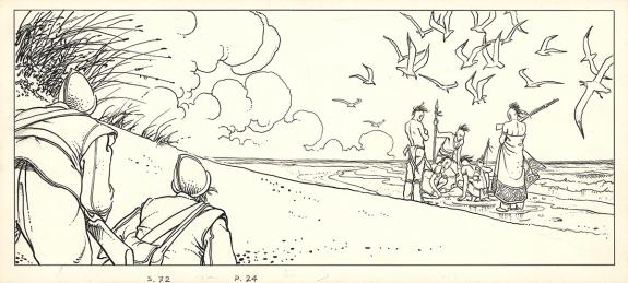 Milo Manara - L'été indien, Strip original n° 72, planche n°