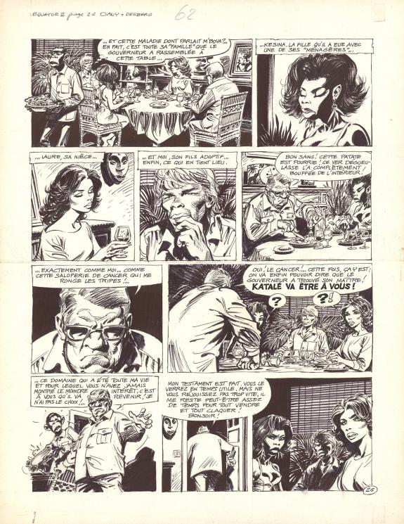 Dany - Equator, Katalé, Planche originale n°26, présence de 