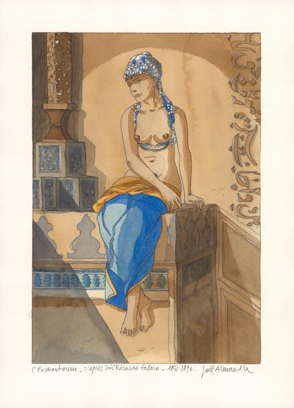 Joel Alessandra - Illustration originale : L'Enchanteur. D'a