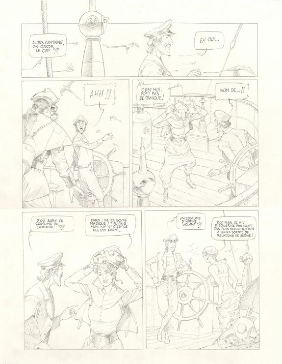 Olivier Roman - Sprague, Le Marin céleste, Planche originale