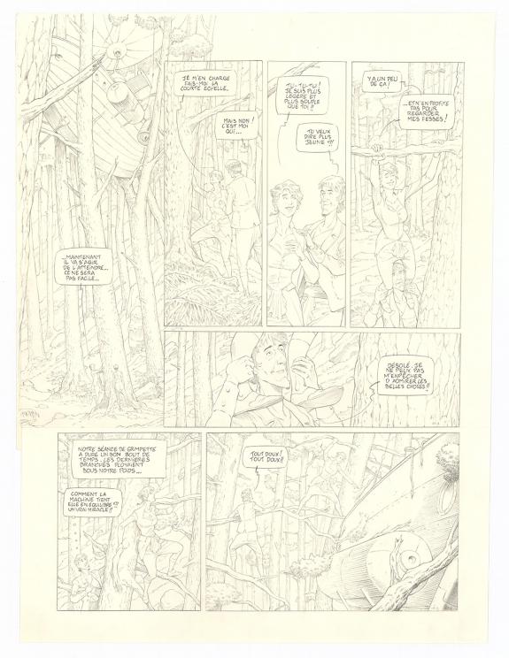 Olivier Roman - Sprague, Le Marin céleste, Planche originale
