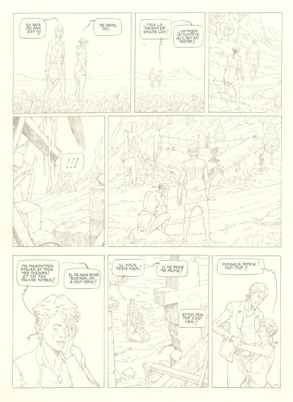 Olivier Roman - Sprague, Le Marin céleste, Planche originale