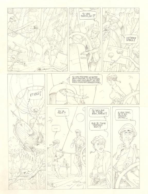 Olivier Roman - Sprague, Le Marin céleste, Planche originale