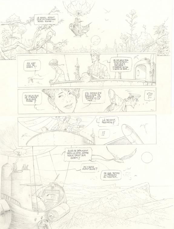 Olivier Roman - Sprague, Le Marin céleste, Planche originale