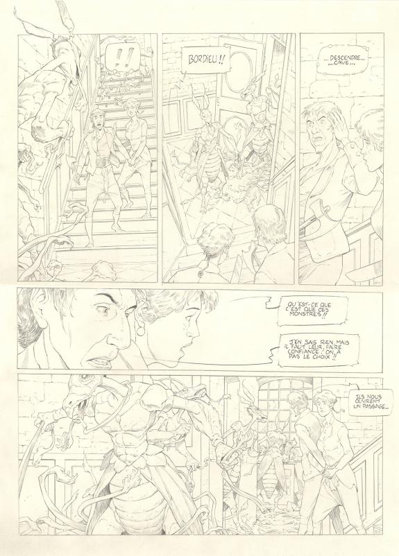 Olivier Roman - Sprague, Le Marin céleste, Planche originale