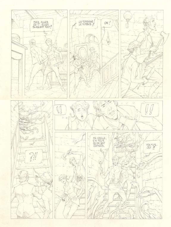 Olivier Roman - Sprague, Le Marin céleste, Planche originale