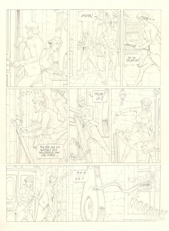 Olivier Roman - Sprague, Le Marin céleste, Planche originale