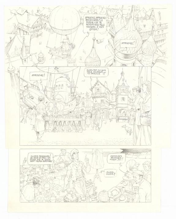 Olivier Roman - Sprague, Le Marin céleste, Planche originale
