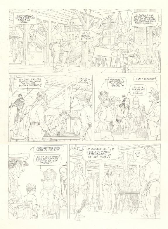 Olivier Roman - Sprague, Le Marin céleste, Planche originale