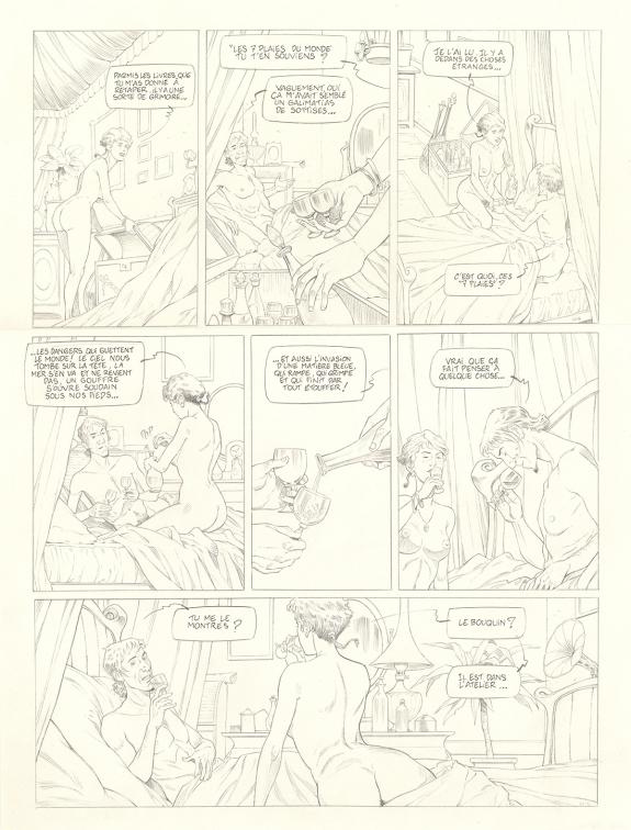 Olivier Roman - Sprague, Le Marin céleste, Planche originale