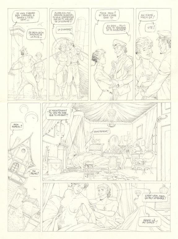 Olivier Roman - Sprague, Le Marin céleste, Planche originale