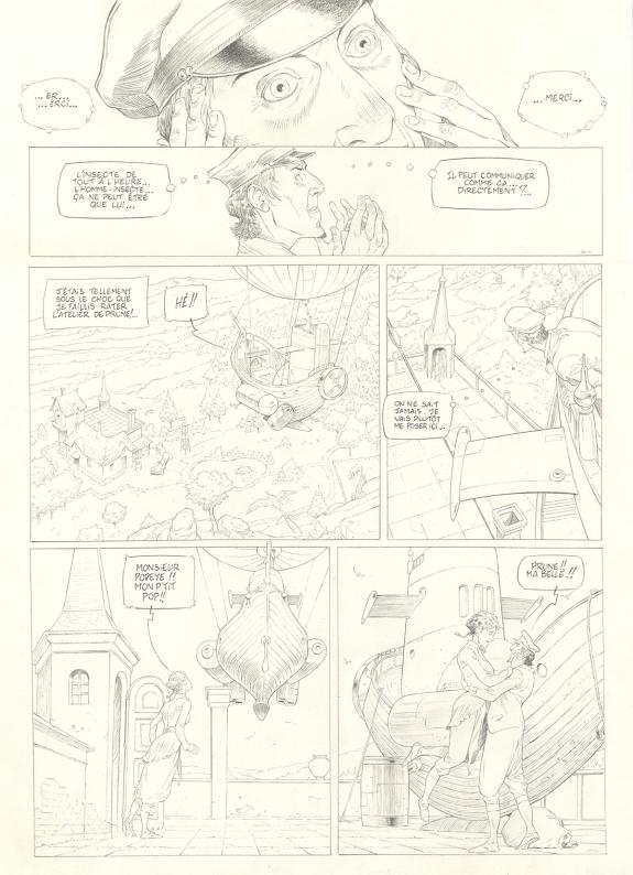 Olivier Roman - Sprague, Le Marin céleste, Planche originale