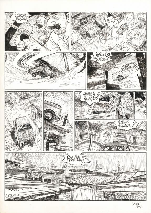 Olivier Pont - Un putain de salopard, Guajeraï, Planche orig
