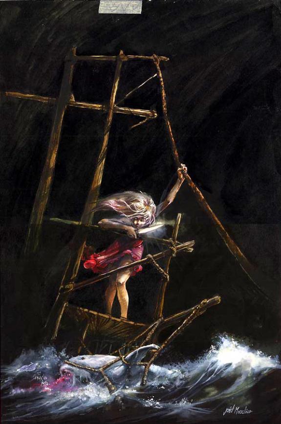Joël Mouclier - Les Remparts d'écumes, Les yeux clos, Illust