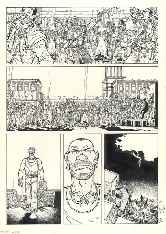 Fred Simon - Rails, Jaguars, Planche originale n°30