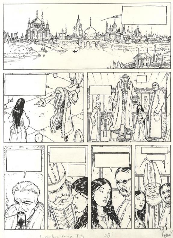 Philippe Adamov - L'Impératrice rouge, Impurs, Planche origi