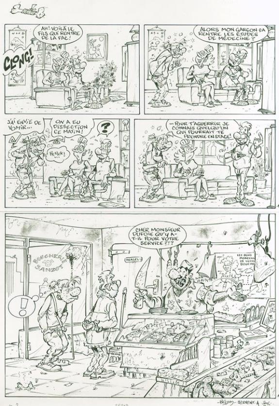 Alain Sirvent - Les Toubibs, Bons réflexes, Planche original