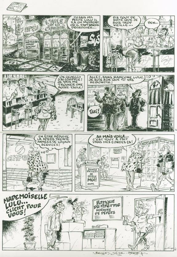 Alain Sirvent - Les Toubibs, Coup de blouse, Planche origina
