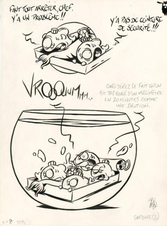 Nicolas Poupon - Le Fond du bocal, Illustration originale