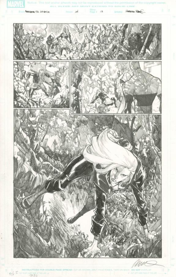 Humberto Ramos - Avengers : the Initiative, Planche original