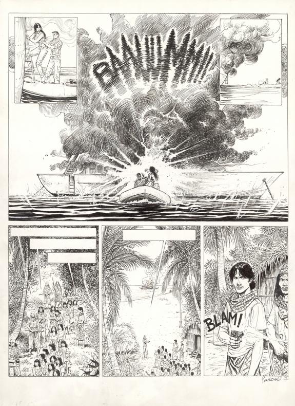 Boro Pavlovic - El Nino, Le Paria de Célèbes, Planche origin