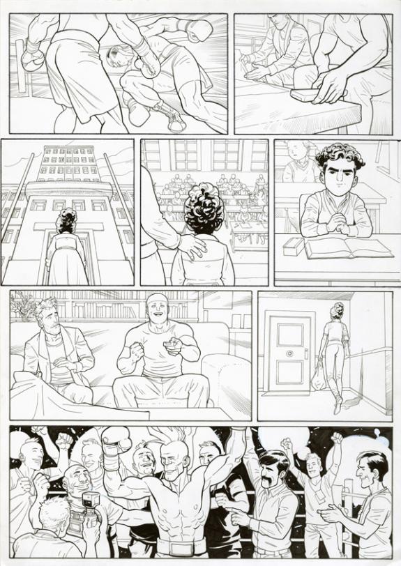 Marcial Toledano - Ken games, Ciseaux, Planche originale n°2