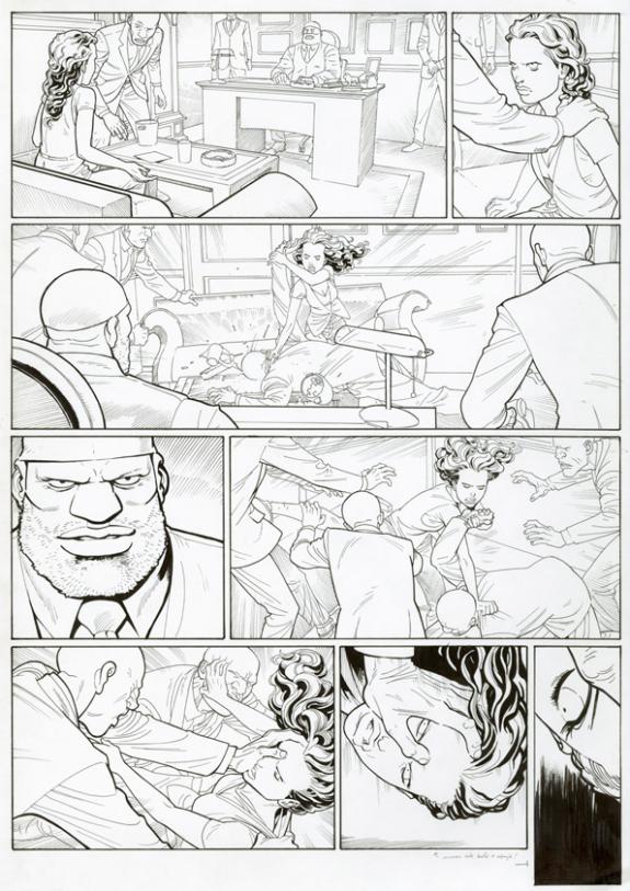 Marcial Toledano - Ken games, Ciseaux, Planche originale n°2