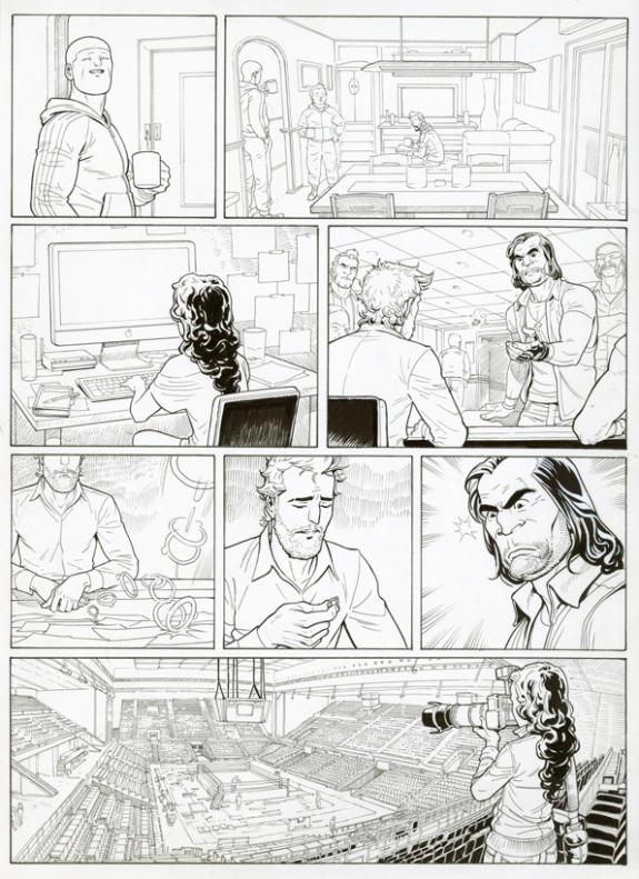 Marcial Toledano - Ken games, Ciseaux, Planche originale n°3