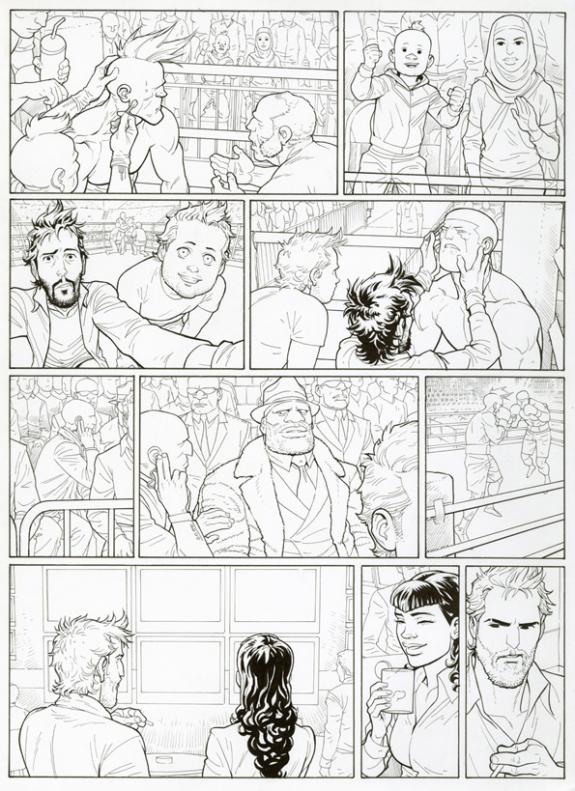 Marcial Toledano - Ken games, Ciseaux, Planche originale n°3