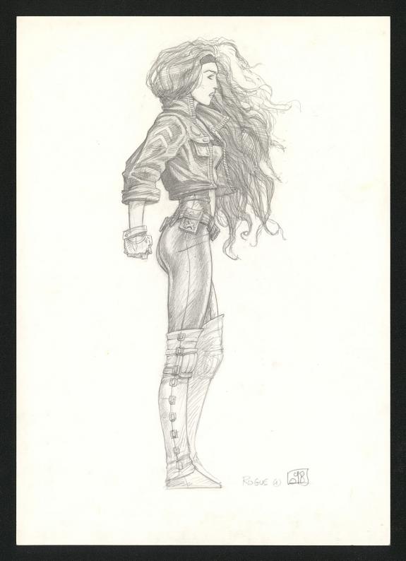 Olivier Ledroit - Illustration originale - Hommage X-Men : M