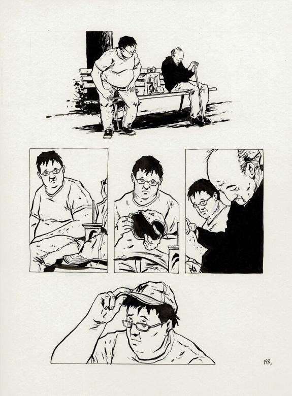 Christophe Chabouté - un peu de bois et d'acier, Planche ori
