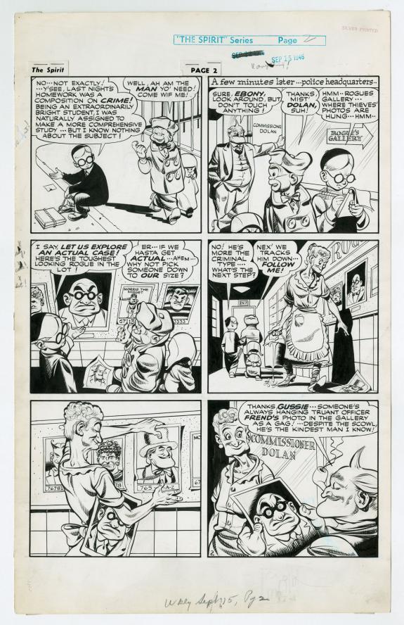 Will Eisner - Le Spirit, Planche originale n°02 de l'histoir