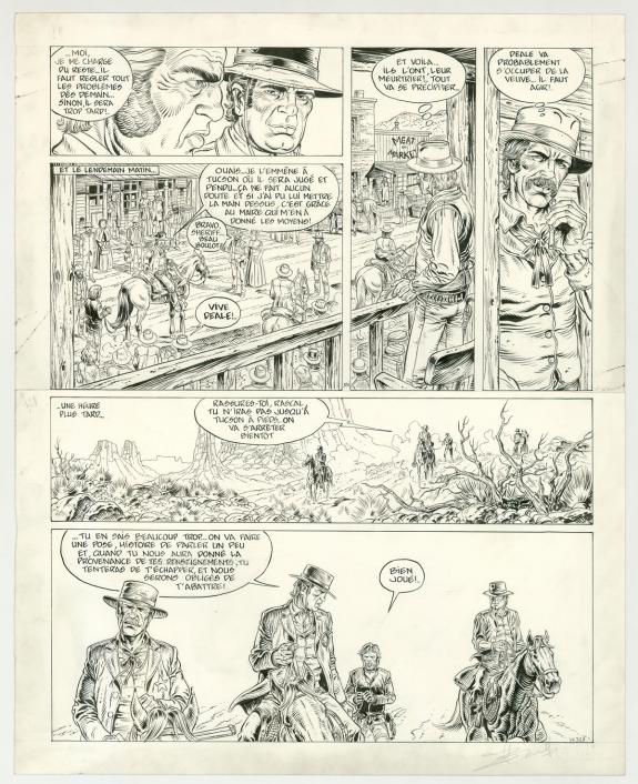 Yves Swolfs - Durango, Piège pour un tueur, Planche original