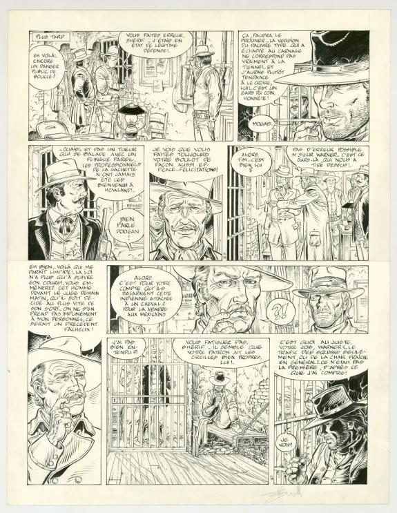 Yves Swolfs - Durango, La proie des chacals, Planche origina