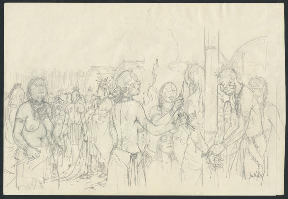 André Juillard - Plume aux Vents, Illustration originale
