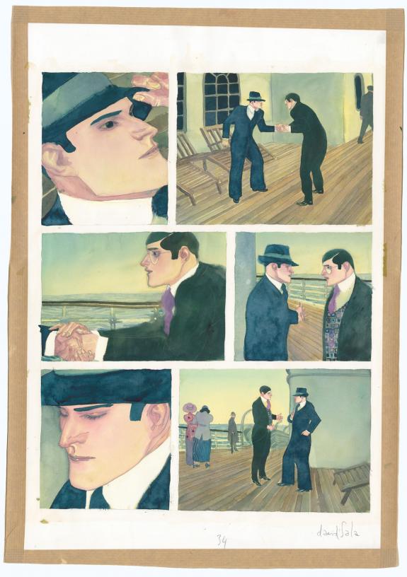 David Sala - Le Joueur d'échecs, Planche originale n°34