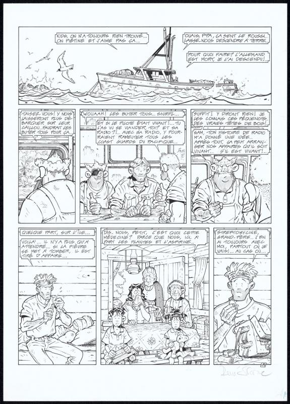 René Sterne - Adler, L'ile perdue, Planche originale N°19