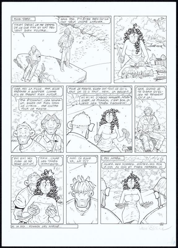 René Sterne - Adler, L'ile perdue, Planche originale N°50