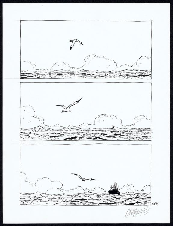 Christophe Chabouté - Tout seul, Planche originale N°357