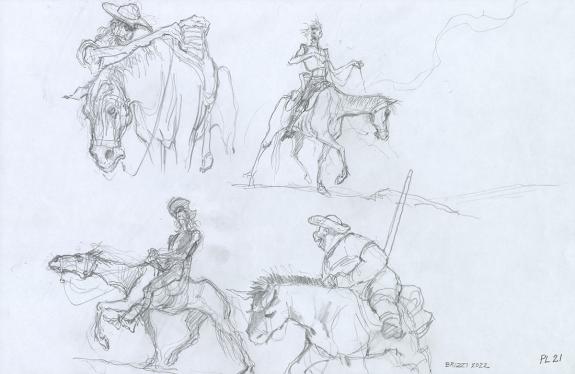 Paul & Gaëtan Brizzi - Don Quichotte de la Manche, Planche d