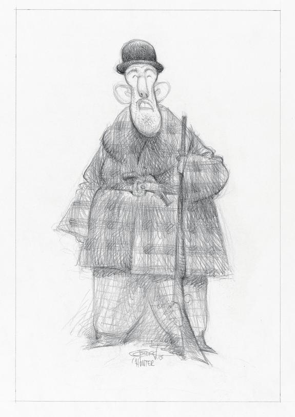 Carter Goodrich - WESTERN!, Illustration originale, recherch