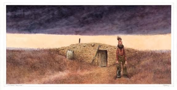 Carter Goodrich - WESTERN!, Homesteader: Friday Night, illus