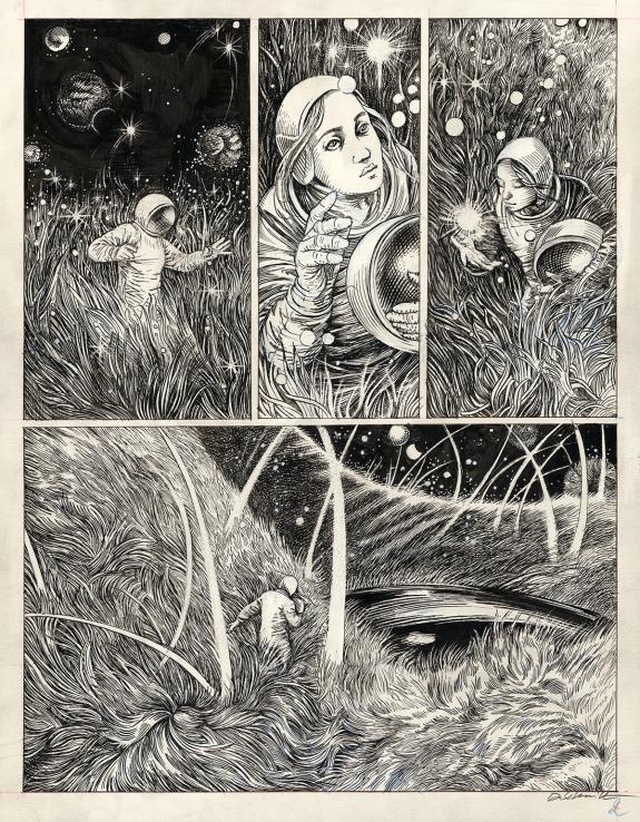 Daria Schmitt - Planche originale n°2 réalisée pour une cour