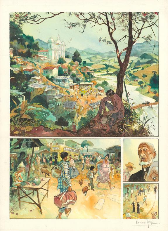 Emmanuel Lepage - Muchacho, Tome 1, Planche originale n°5