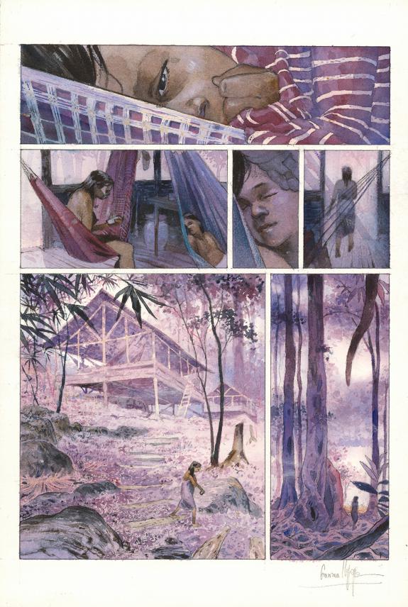 Emmanuel Lepage - Maroni, Les Gens du fleuve, Planche origin