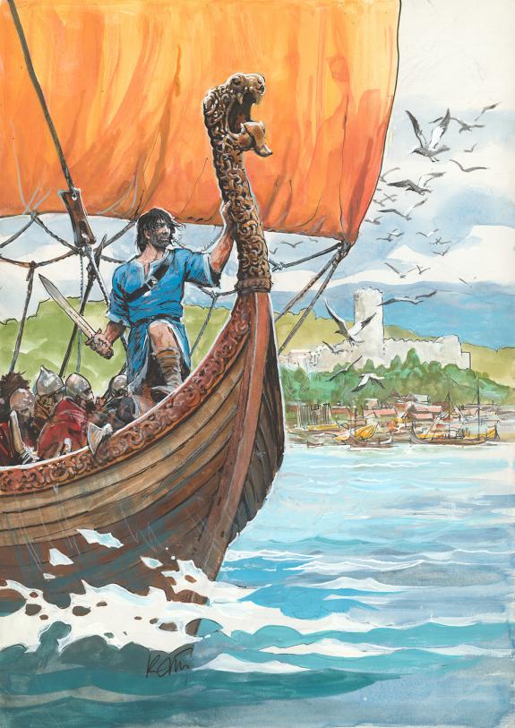 Grzegorz Rosinski - Thorgal, Illustration originale, affiche