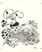Batem - Marsupilami, Chiquito Paradiso, Couverture originale