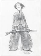 Carter Goodrich - WESTERN!, Illustration originale, recherch